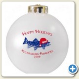 Christmas logo custom ornaments